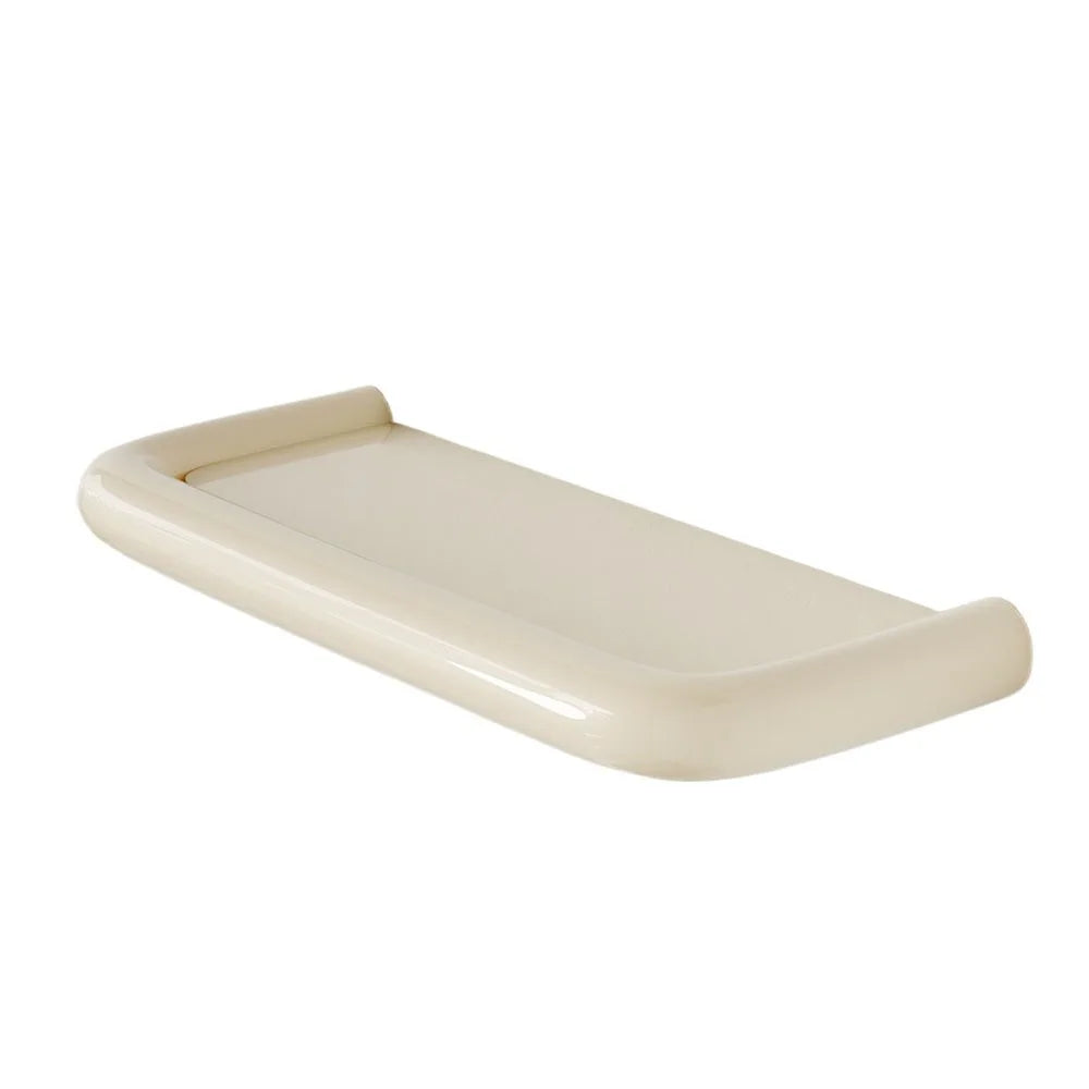 étagère murale adhésive réutilisable vert rouge jaune beige moderne rangement salle bain drainable articles