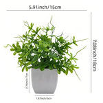 plantes artificielles vertes feuilles simples modernes décoration intérieure pots blancs carrés