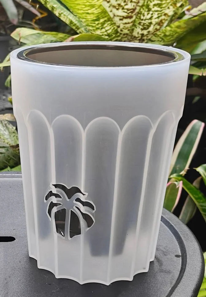 pots fleurs auto arrosage plante verte intérieur controle racines transparent relief feuille classique 13cm