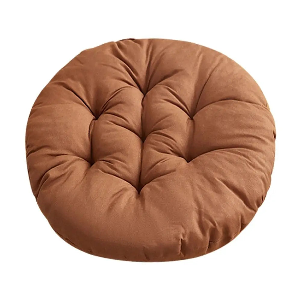 coussin rond épais couleur unie antidérapant tapis tatami doux polyester coton moderne toilette sieste