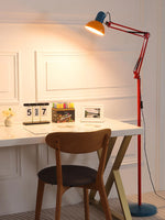 lampe sol led rouge bleu moderne industriel clips métalliquesTouchable Interrupteur Haut Bas couleurs changeables