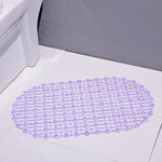 tapis bain antidérapant ventouse massage salle bain moderne couleurs variées transparent reliefs réguliers