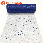 rubans pailletés couleur bleue rose noir texturés 25 yards 15cm largeur festive bricolage mariage