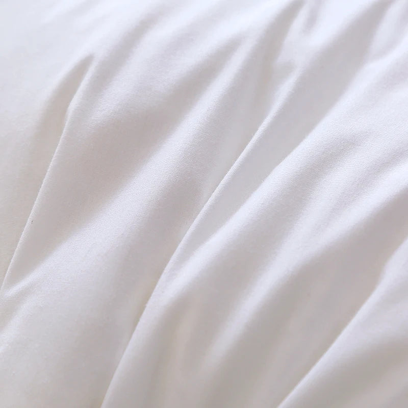 coussin plume hypoallergénique 100% coton blanc rectangulaire minimaliste fixé adaptable lit siège