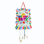 piñata décoration anniversaire enfant licorne dinosaure ruban colorée thème festif