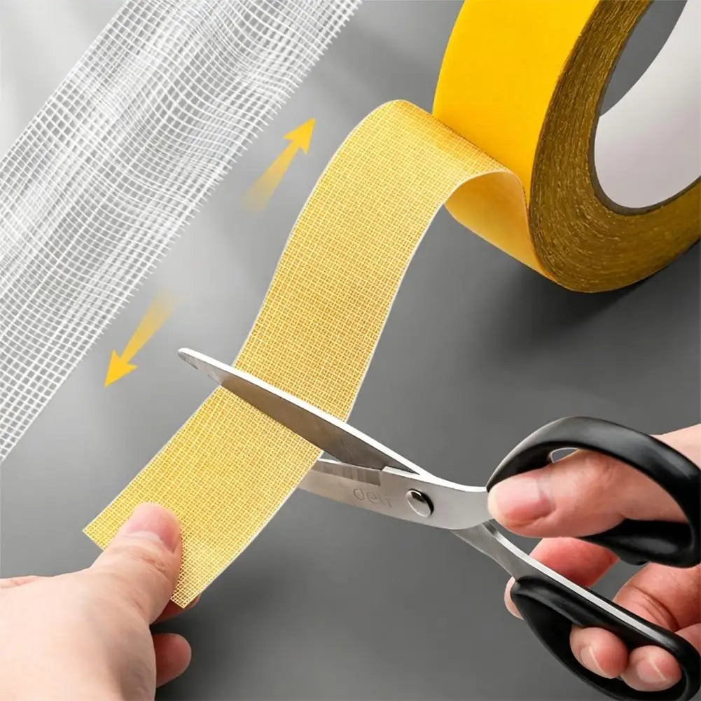 ruban adhésif double face jaune moderne grille fixation 10mm 20mm 30mm 50m adhésion forte