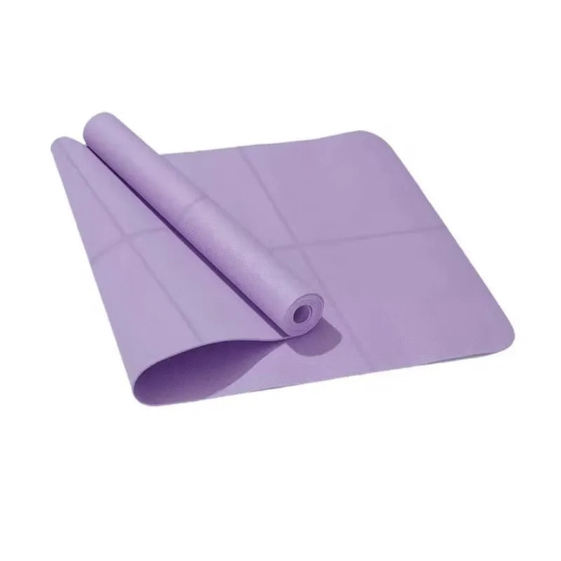 tapis yoga violet noir texture moderne anti dérapant mousse eva serviette papier