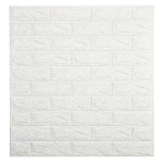 panneaux décoratifs murals adhésifs briques 3d blanc jaune rose bleu noir modernes