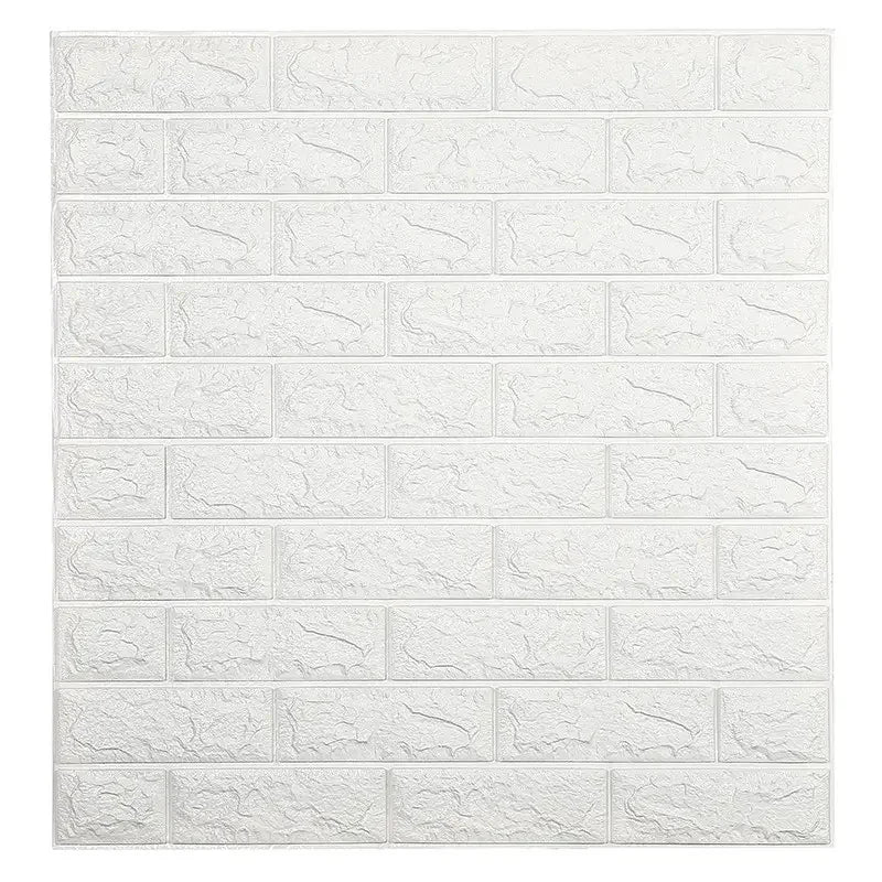 panneaux décoratifs murals adhésifs briques 3d blanc jaune rose bleu noir modernes