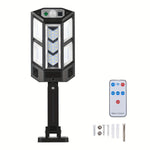 lumière solaire noire ip65 led moderne télécommande mur extérieur 12v