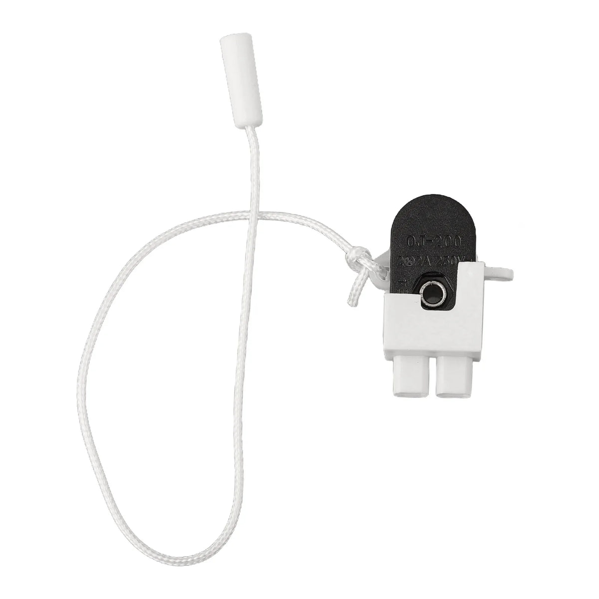 interrupteur fil blanc noir moderne câble bouton déclenchement opaque