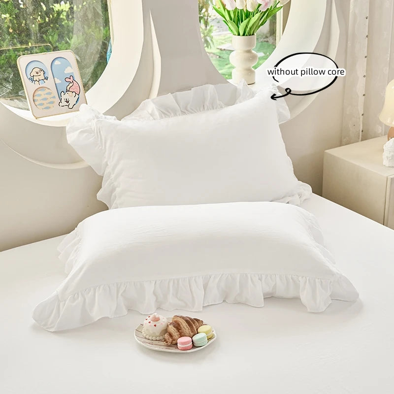 ensemble literie broderie florale blanc classique couvre lit taies oreiller 135x200cm 220x240cm