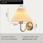 lampe murale moderne or plissée éclairage chambre coucher salon led fixée mur
