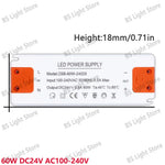 alimentation led 12v 24v 100v 240v 12w 18w 24w 36w 60w 120w blanc or