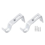 supports rideau tringle fer vis mural noir argenté blanc moderne minimaliste