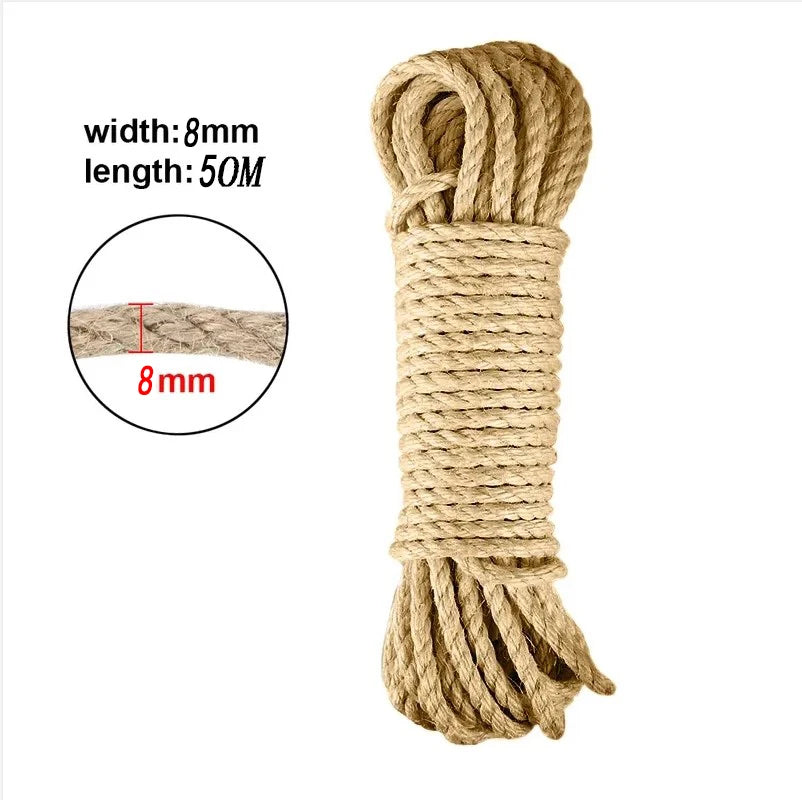 corde gratter chats texture naturelle fibres apparentes rustique marron clair jouet protéger meubles accessoris