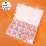 boîte rangement bijoux transparent grands compartiments 28 petits compartiments clips