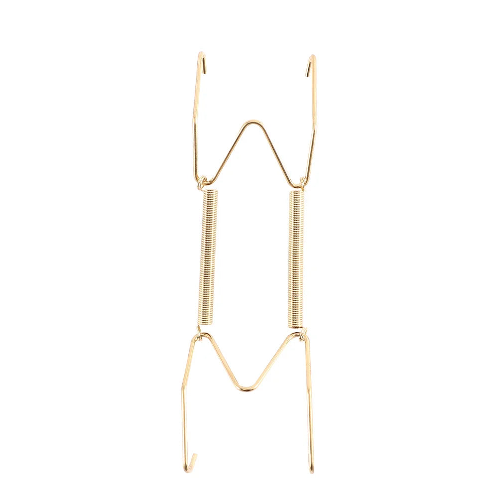 support assiettes doré moderne clips métalliques 10 12 14 16 pouces minimaliste mur