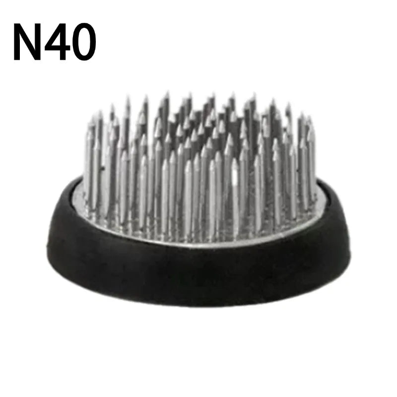 support floral argent noir moderne adhésif pointu rond fixe arrangement vase