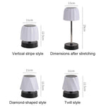lampe table rechargeable led hauteur réglable sans fil moderne blanc noir minimalisteTouchable
