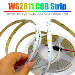 ruban led 720 leds rgb ic ws2811 12v 24v adhésif moderne blanc multicolore