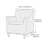 housse fauteuil moderne herringbone gris vert marron polyestère jacquard machine 80cm 90cm restaurant