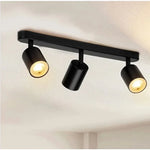 Spot LED noir moderne minimaliste fixation murale têtes têtes rond lisse