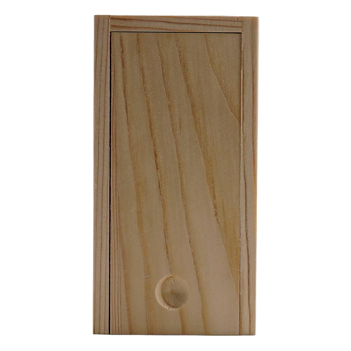 boîte bijoux bois naturel minimaliste couvercle coulissant grain rustique petite taille rangement