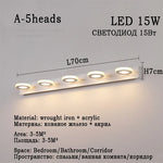 applique murale led moderne blanc fixée mur éclairage quotidien chambre étude sources lumineuses