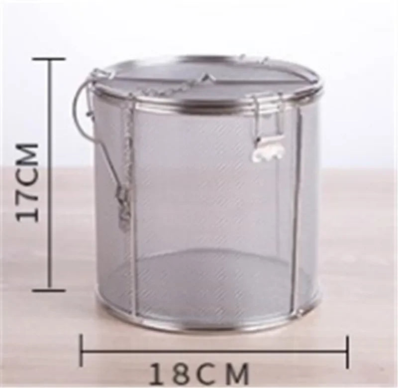 sacs assaisonnement acier inoxydable filtre cylindrique maille fine argenté moderne cuisine stockageversiblechains métalliques