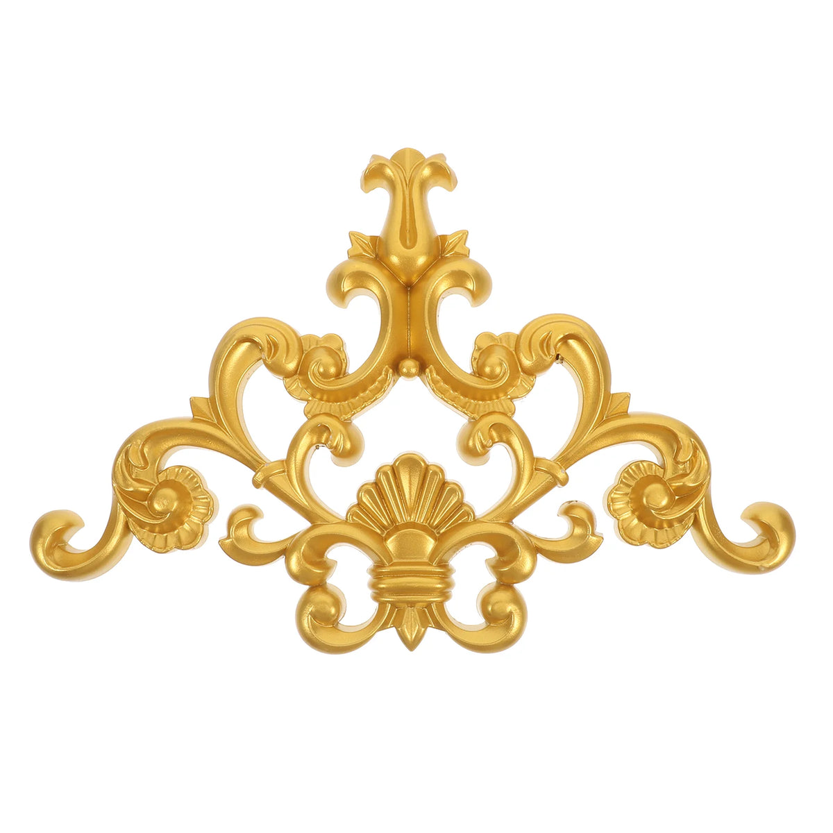 décoration murale florale relief doré classique baroque ornements mur adjoints adhésifs