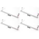 porte serviettes mural acier inoxydable clips fixation moderne 23cm 36cm lisse argenté sans perçage