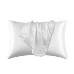 housse taies oreillers lit polyester coton élégante satinée gris rose blanc doré marine non