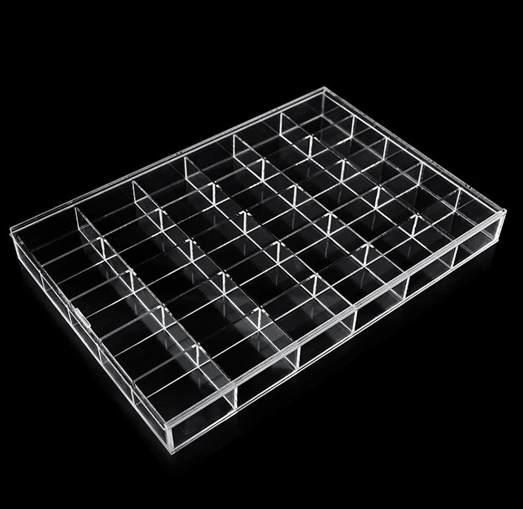 boîte rangement bijoux transparent moderne réutilisable acrylique pliable respectueux environnement