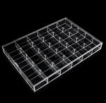 boîte rangement bijoux transparent moderne réutilisable acrylique pliable respectueux environnement