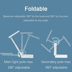 lampe table pliable moderne blanc plissé led rechargeable port usb.toucher interrupteur
