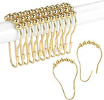 boucles rideau or noir blanc moderne adhésif set accessoire métal 12pcs visible track