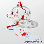 cloches vent transparentes motifs floraux décoratives japonaises artisanales chambre decoration