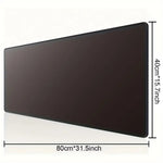 tapis souris noir uni moderne antidérapant caoutchouc adhésif 30x60cm 30x70cm 30x80cm 40x70cm