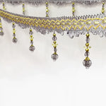 ruban décoratif brodé pendantes classique élégant rouge violet rose bleu vert clair polyesterUsageId omitUsageId