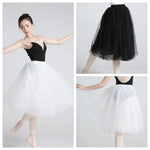 jupe tutu blanc noir tulle classique danseuse mi mollet junior polyester élastiqueSizeMode50CM60CM70CM