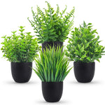 décoration intérieure plantes artificielles pots noirs feuilles vertes minimalisteintérieur maison