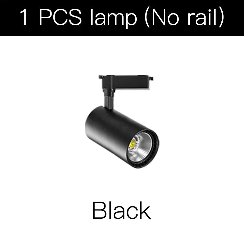 kit spot led rail noir moderne salon magasin éclairage intérieur couleurs