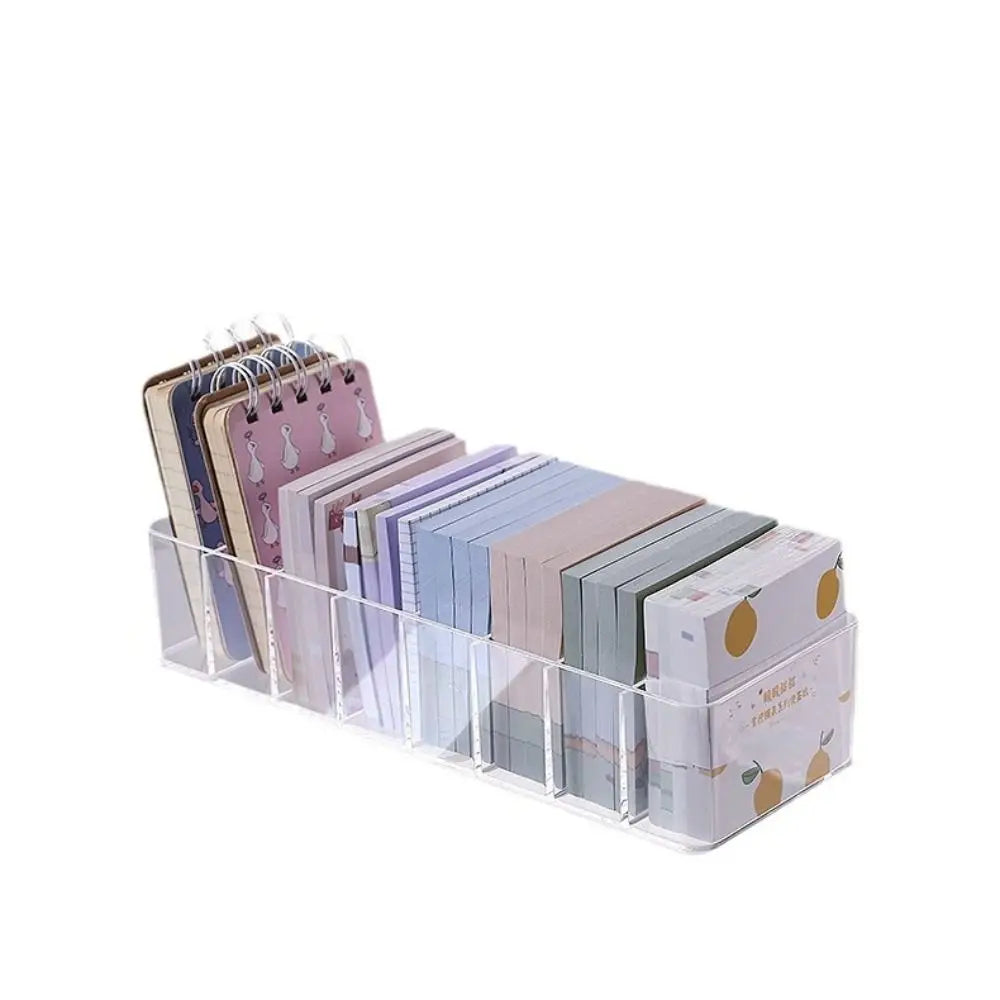 boîte rangement transparente maquillage papeterie compartiments modernes utilitaires minimalistes