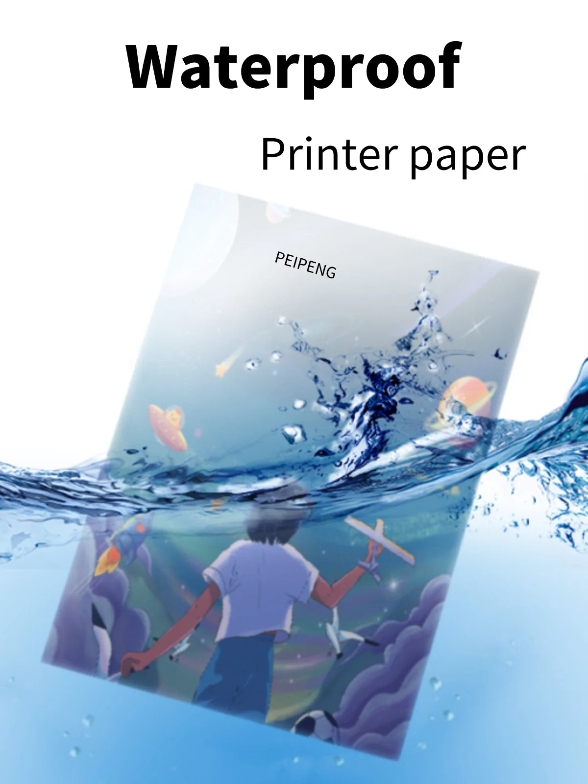 papier autocollant imprimable a4 blanc moderne 10 feuilles étanche imprimante jet d'encre bricolage artisanat