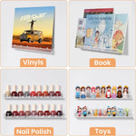 porte vinyles transparent moderne support mural pièces transparents