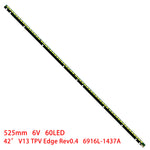 ruban led noir jaune 60 led 525mm connecteurs modernes v13 tpv edge rev04