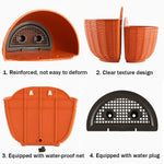 panier suspendu tissé moderne blanc bleu clair rose orange grille protection