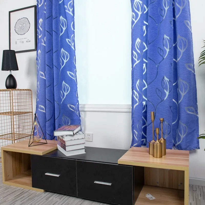 rideaux semi transparents motifs floraux modernes 100x130cm couleurs variées chambre décoration