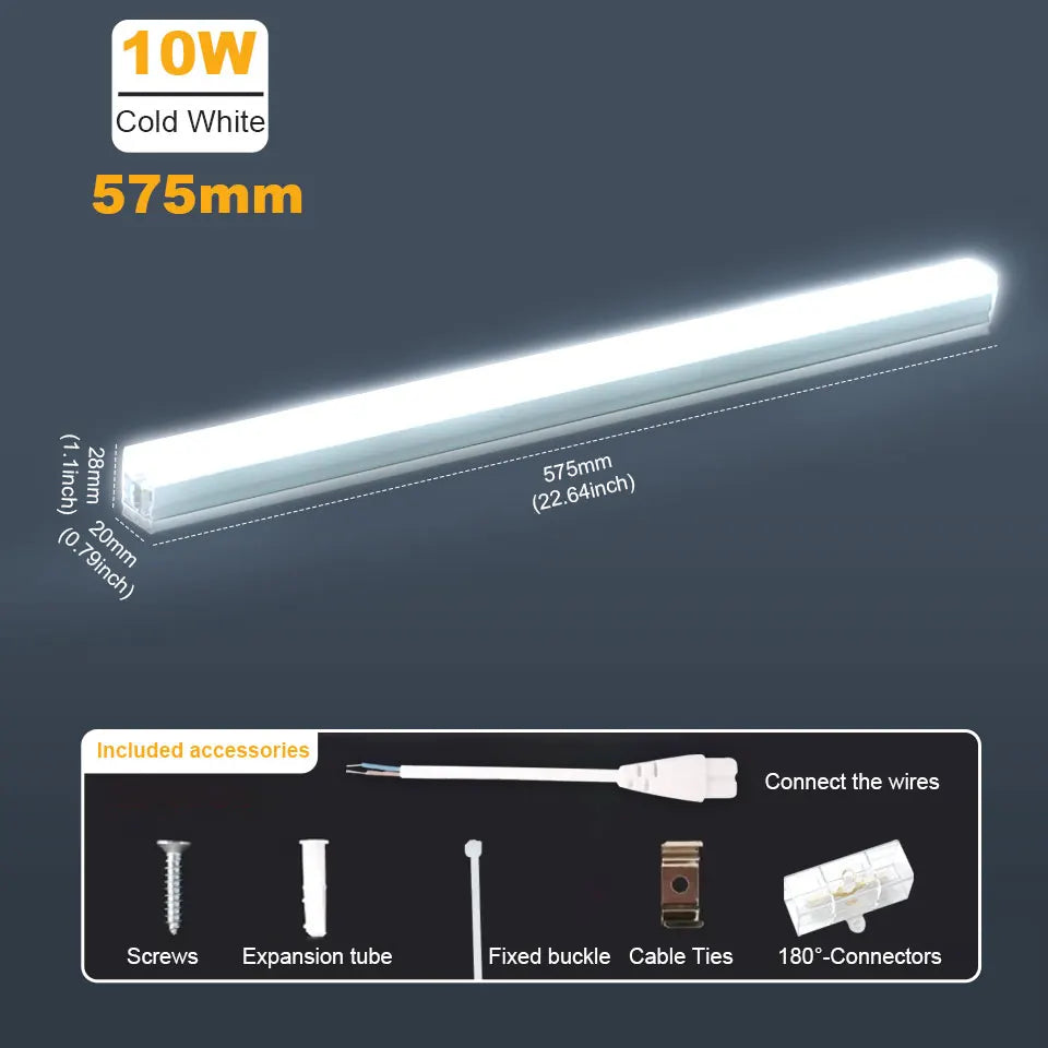 lampe led hexagonale blanc moderne clips vis tube expansion boucle ruban adhésif connecteurs 180